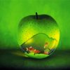 Green Glass Apples Diamond Painting