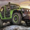 Green Off Roading Car Diamond Painting