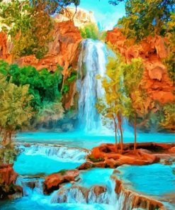 Havasu Falls Illustration 5D Diamond Paintings