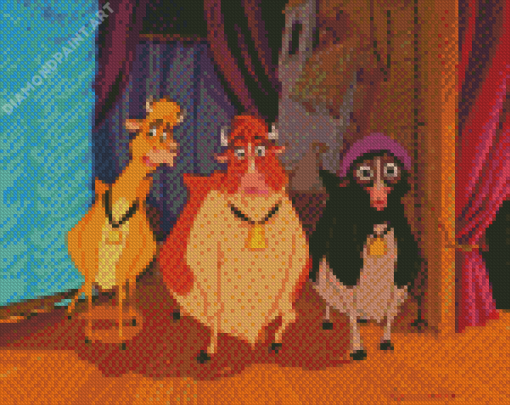 Home On The Range Cartoon Characters Diamond Painting