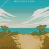 Indiana Dunes National Park Travel Poster Diamond Paintings