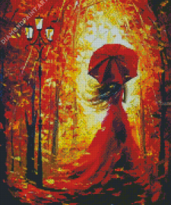 Lady Autumn Diamond Painting