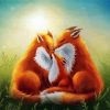 Lovely Fox Family Diamond Painting