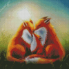 Lovely Fox Family Diamond Painting