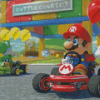 Mario Kart Game Diamond Painting