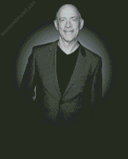 Monochrome Classy Jk Simmons Diamond Paintings