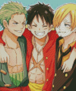 Monster Trio Anime Diamond Painting