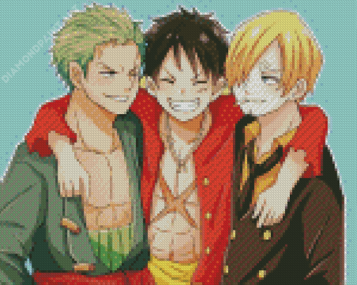 Monster Trio Anime Diamond Painting