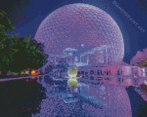 Montreal Biosphere Canadian Landmark Diamond Painting