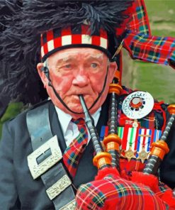 Old Bagpipe Diamond Painting