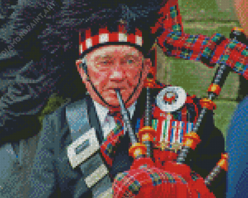 Old Bagpipe Diamond Painting