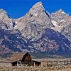 Old Barn In Peaceful Landscape Diamond Paintings