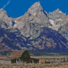 Old Barn In Peaceful Landscape Diamond Paintings