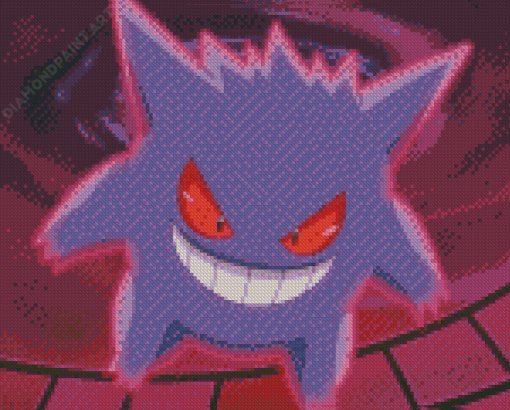 Pokemon Species Gengar Diamond Painting