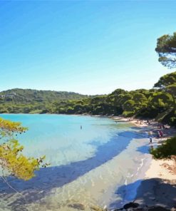 Porquerolles Beach Diamond Painting