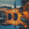 Pulteney Bridge Bath City At Night Diamond Painting