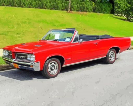 Red 1964 GTO Diamond Painting