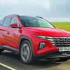 Red Hyundai Tucson Diamond Painting