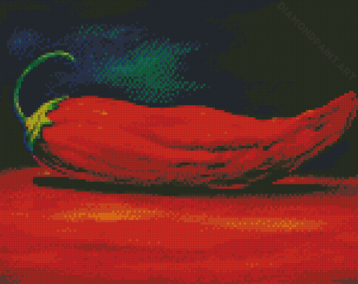 Red Hot Chili Pepper Diamond Painting