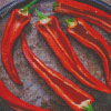 Red Long Hot Peppers Diamond Painting