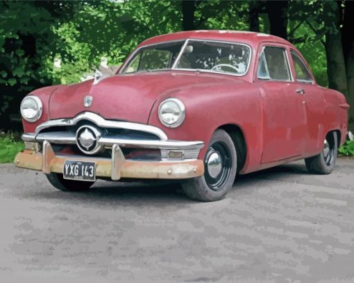 Retro 1950 Ford Diamond Paintings