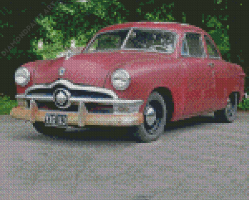 Retro 1950 Ford Diamond Paintings