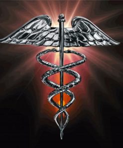 Silver Medical Doctor Symbol Diamond Paintings