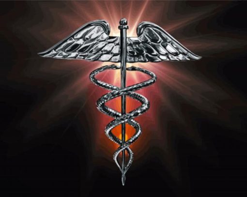 Silver Medical Doctor Symbol Diamond Paintings