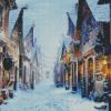 Snowy Diagon Alley Diamond Painting