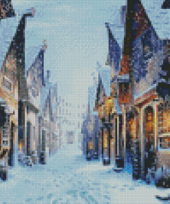 Snowy Diagon Alley Diamond Painting