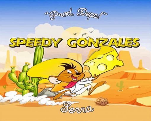 Speedy Gonzales Cartoon Poster Diamond Painting