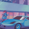 Sport Anime Car Diamond Painting