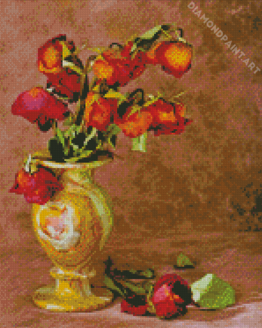 Still Life Dying Rose Diamond Painting