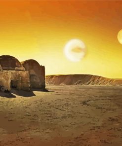 Tatooine Planet Diamond Painting