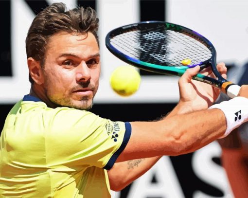 The Tennis Player Stan Wawrinka Diamond Paintings