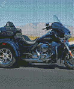 Three Wheeler Harley Davidson Diamond Painting