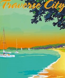 Traverse City Poster Diamond Painting