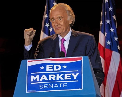 Us Senator Ed Markey Diamond Painting