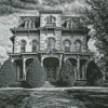 Victorian House Vlack And White Timothy Flanigan Diamond Painting