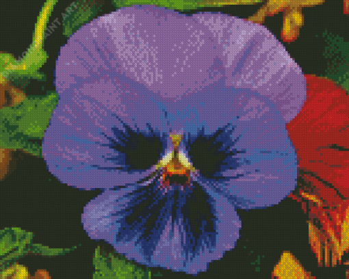 Violet Flower Diamond Painting