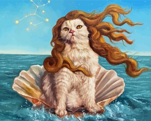 Virgo Cat By Lucia Hefferna Diamond Painting