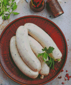 White Boudin Food Diamond Painting