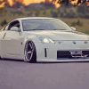 White Nissan 350Z Car Diamond Painting