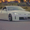 White Nissan 350Z Car Diamond Painting