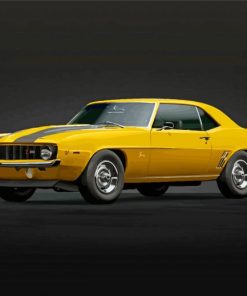 Yellow 69 Camaro Diamond Painting