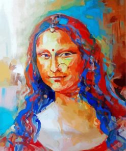 Abstract Indian Mona Lisa Diamond Paintings