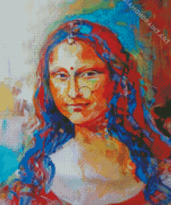 Abstract Indian Mona Lisa Diamond Paintings