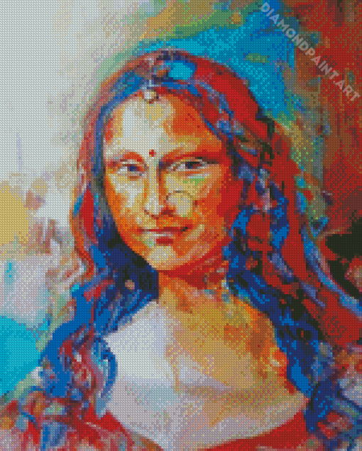 Abstract Indian Mona Lisa Diamond Paintings