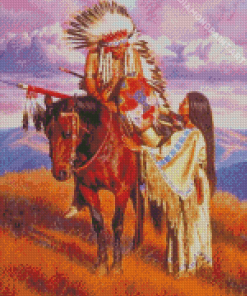 Native American Couple Diamond Paintings