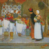 At The Florist By Frederick Childe Hassam Diamond Paintings